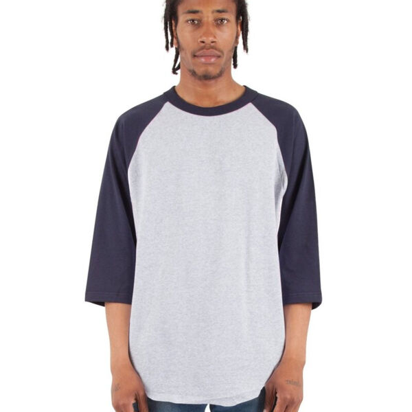 Unisex Three-Quarter Sleeve Raglan T-Shirt Thumbnail