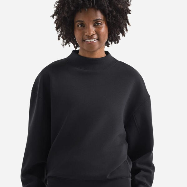 Women's Luxe Mock Neck Sweatshirt Thumbnail