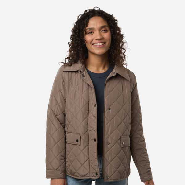 Women's Diamond Quilted Jacket Thumbnail