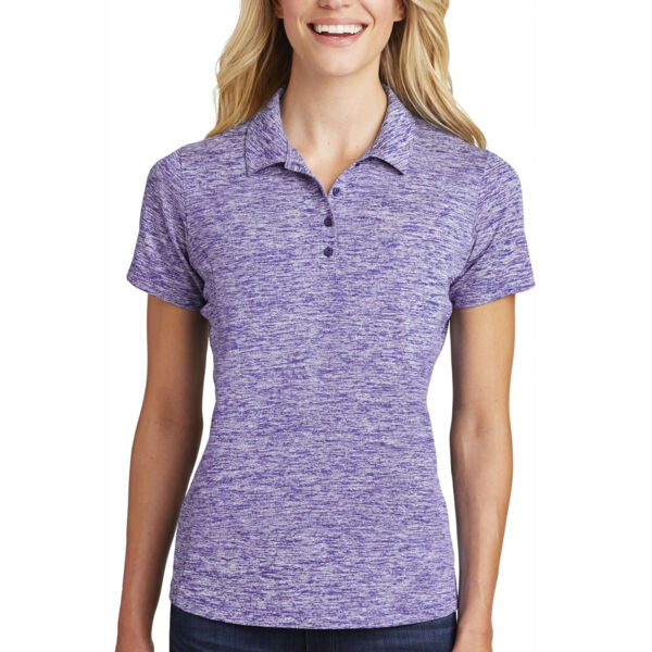 Women's PosiCharge ® Electric Heather Polo Thumbnail