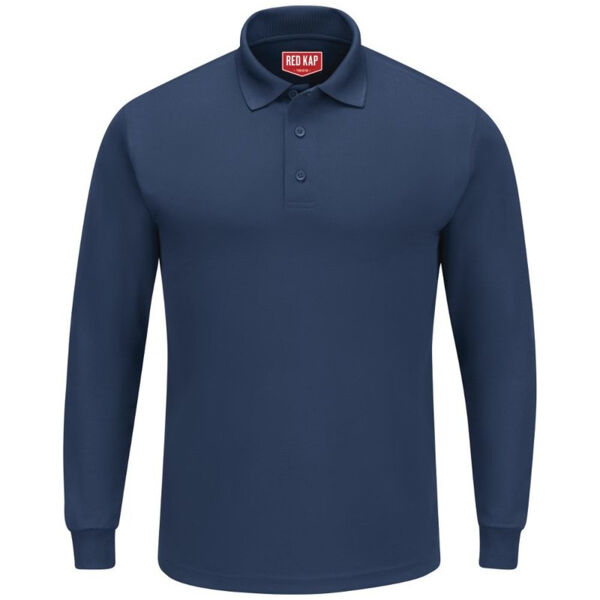 Men's Long Sleeve Performance Knit Polo Thumbnail