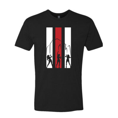 Striped Vixens T-Shirt Black Thumbnail