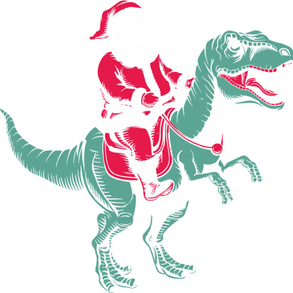 20012549   Santa On Dinosaur Thumbnail