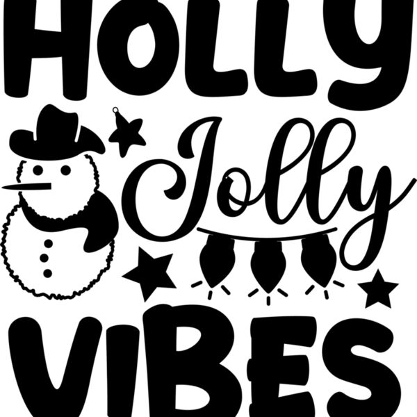Holly Jolly Vibes SVG Cut File 01 Thumbnail