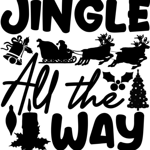 Jingle All the Way SVG Cut File 01 Thumbnail