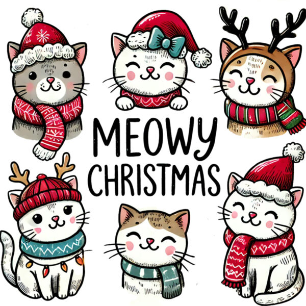 Meowy Christmas Png Thumbnail