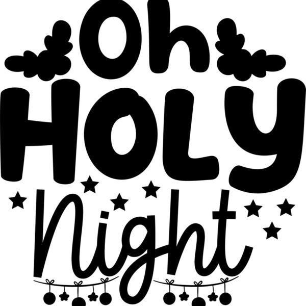 Oh Holy Night SVG Cut File 01 Thumbnail