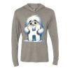 Unisex Triblend Hooded Long Sleeve Pullover T-Shirt Thumbnail