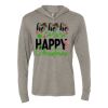 Unisex Triblend Hooded Long Sleeve Pullover T-Shirt Thumbnail