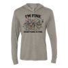 Unisex Triblend Hooded Long Sleeve Pullover T-Shirt Thumbnail